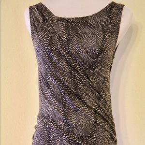Ann Taylor Sleeveless Rucheted Top